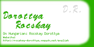 dorottya rocskay business card